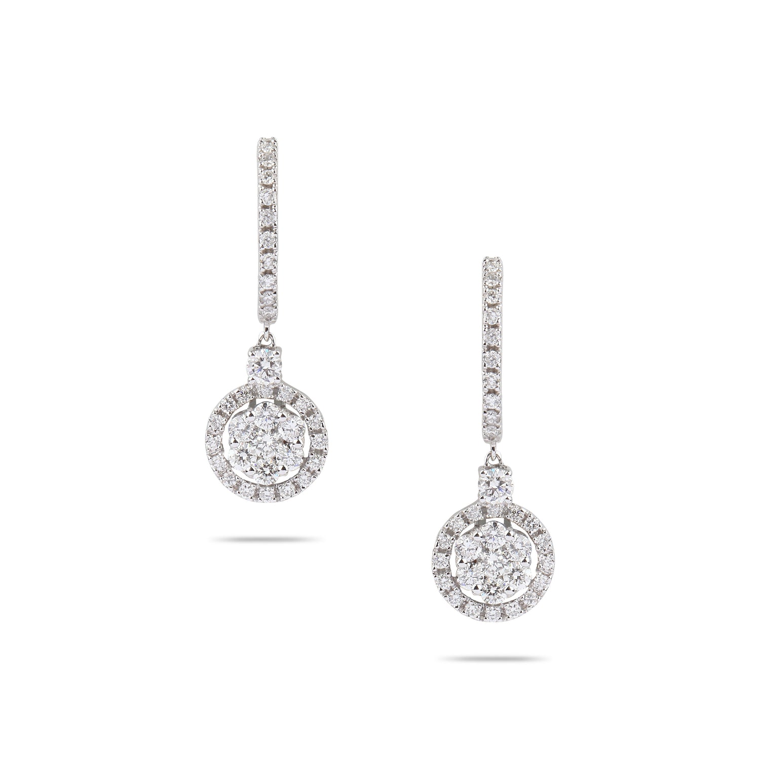 Illusion Diamond Drop Earrings | Online Jewel Store
