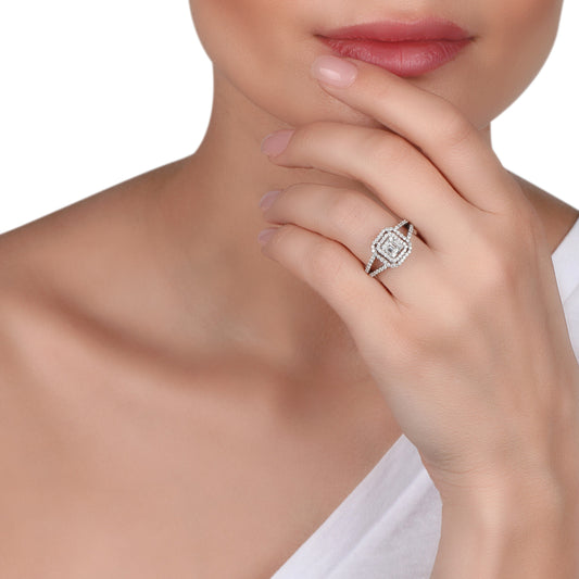 Illusion Diamond Cocktail Ring | jewelry online store | diamond rings