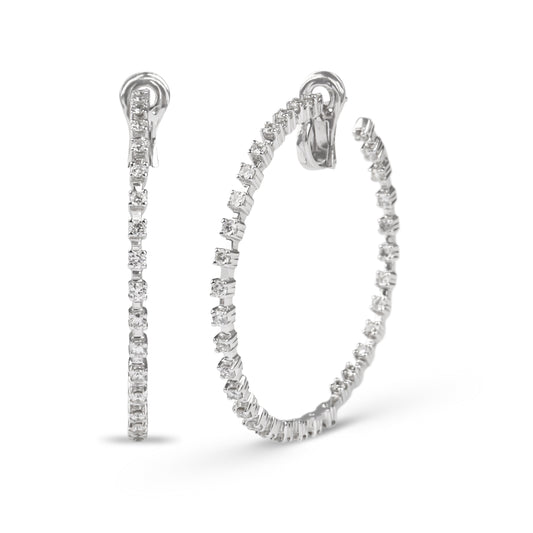 Hoop Diamond Earrings | Jewellery store