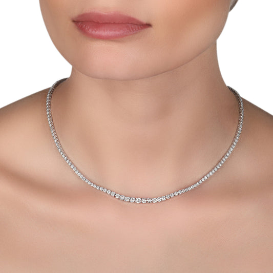 Diamond Tennis Necklace | Diamond Necklace | Tennis Necklace