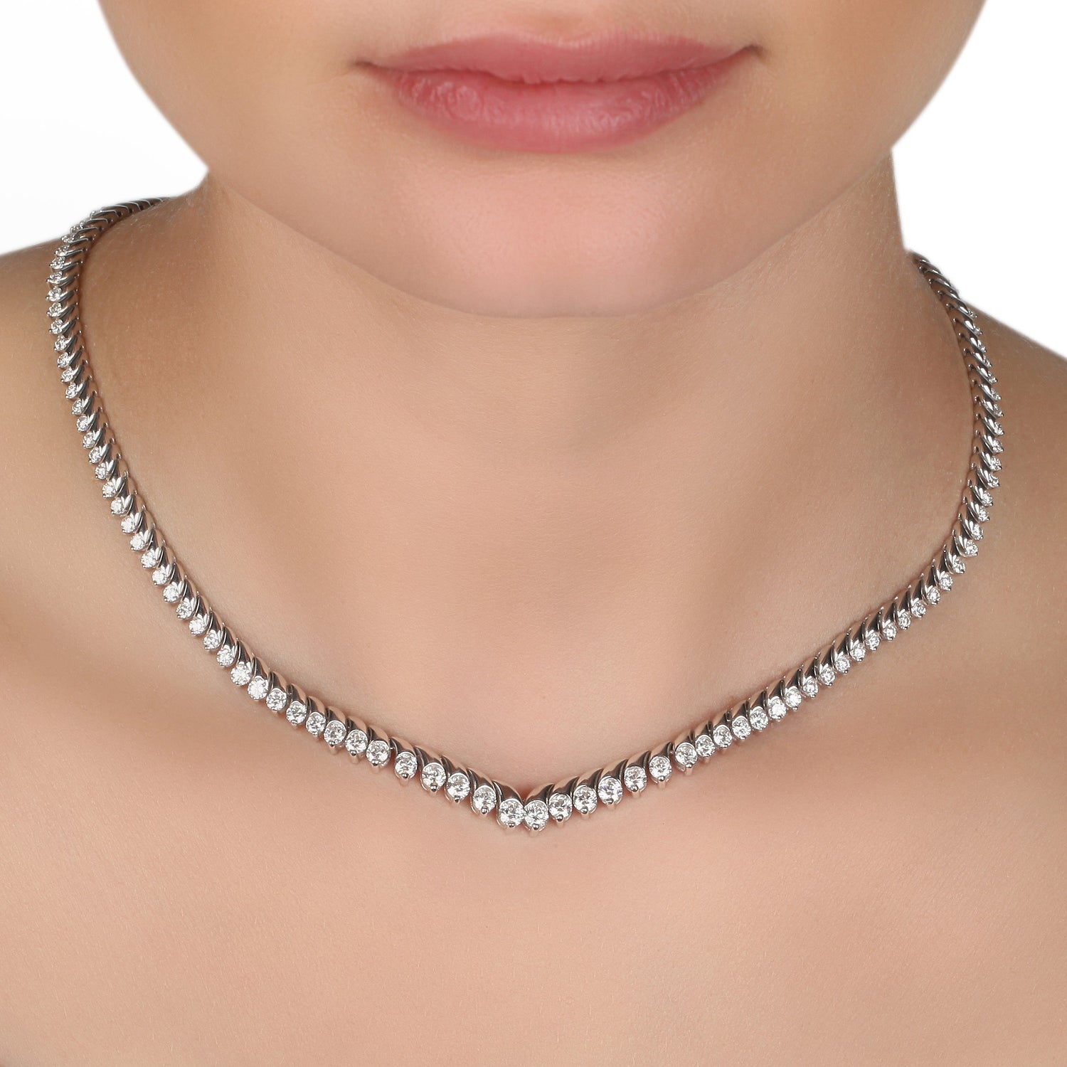 Diamond Tennis Collar Necklace | Buy Diamond Jewellery Online