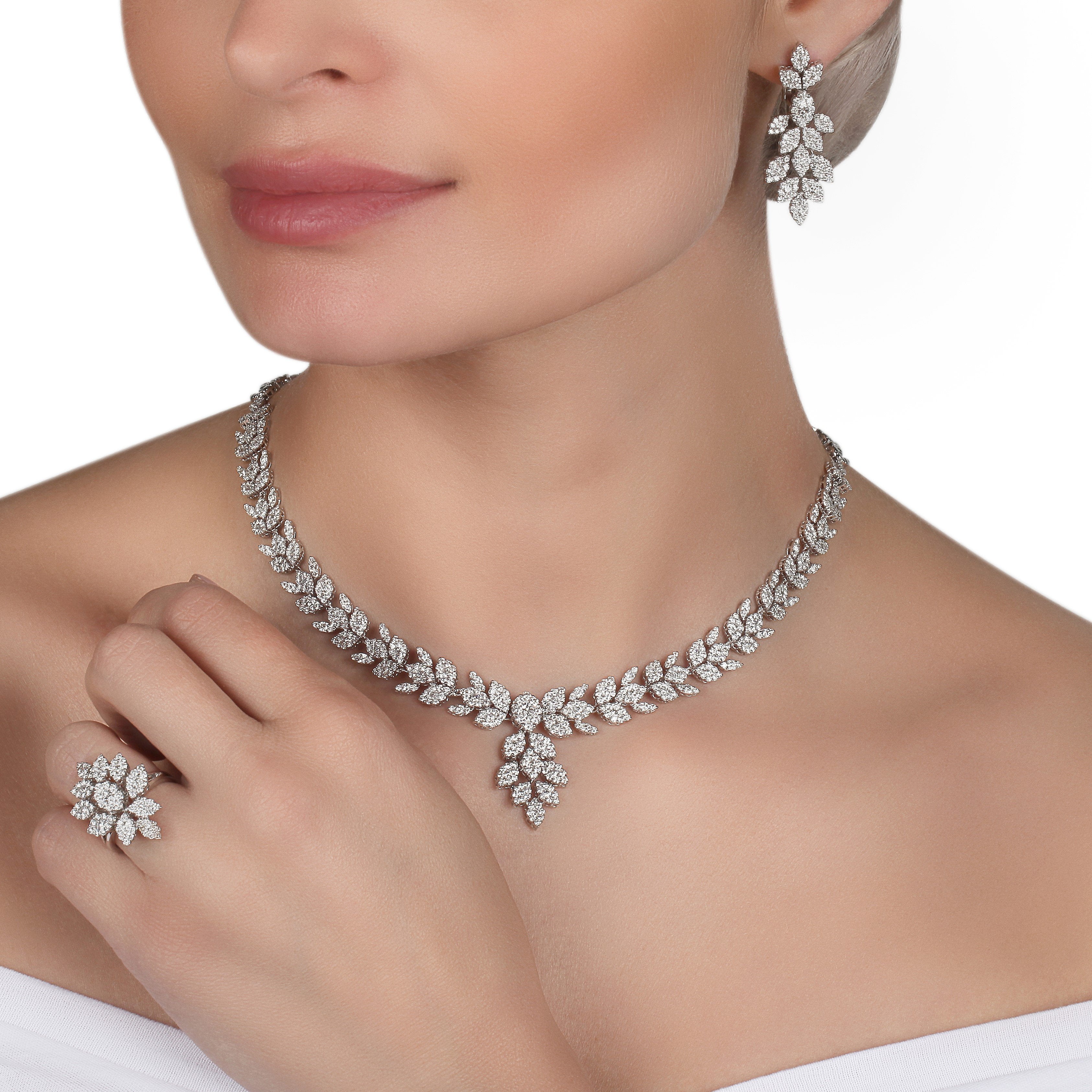Marquise on sale necklace designs