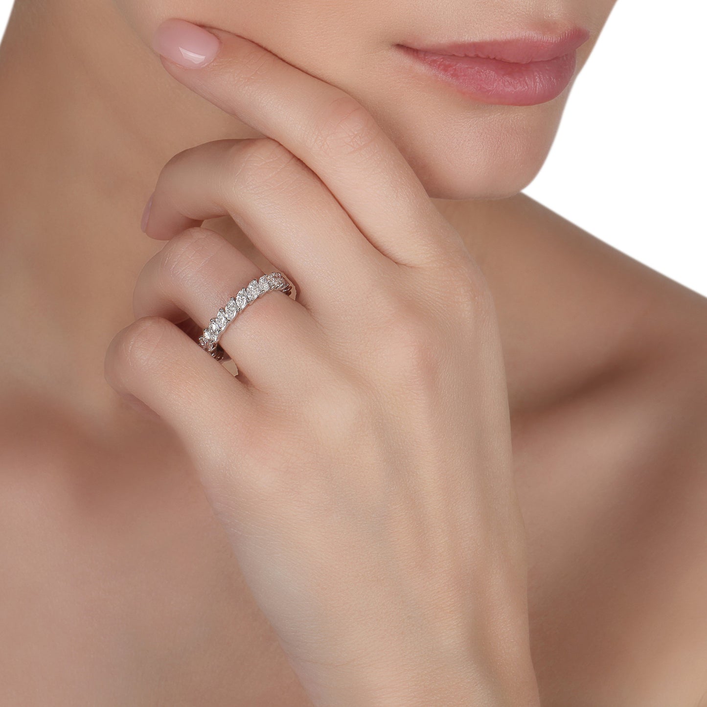 Marquise Diamond Eternity Band | jewellery store | diamond rings