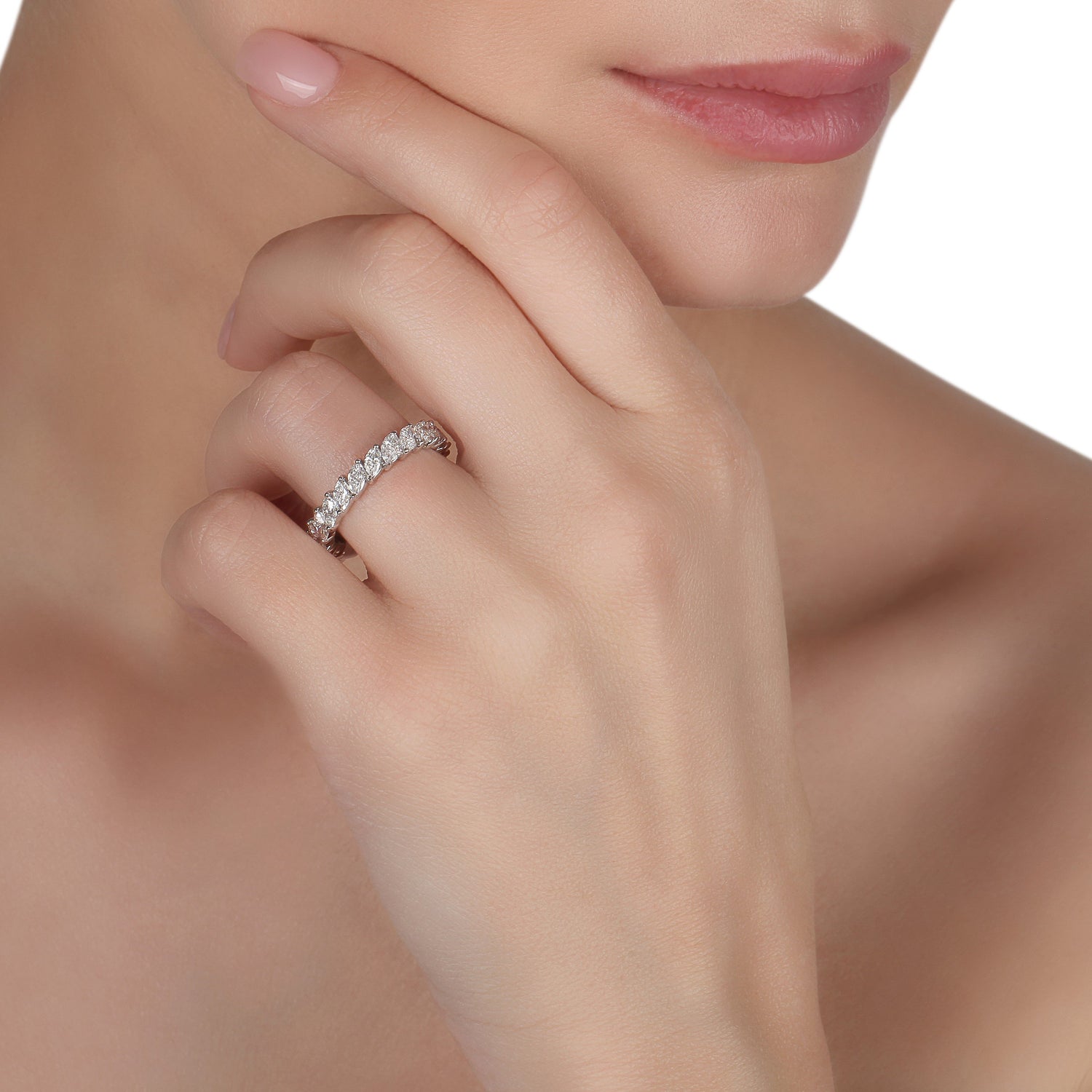 Marquise Diamond Eternity Band | jewellery store | diamond rings