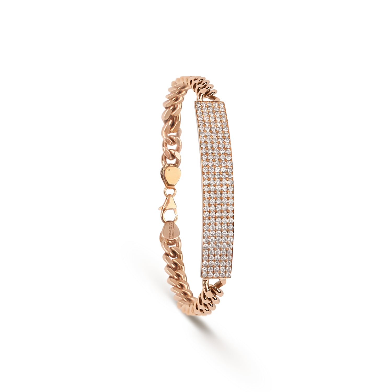 ID Cuban Link Diamond Bracelet | diamond jewelers | diamond chain bracelet