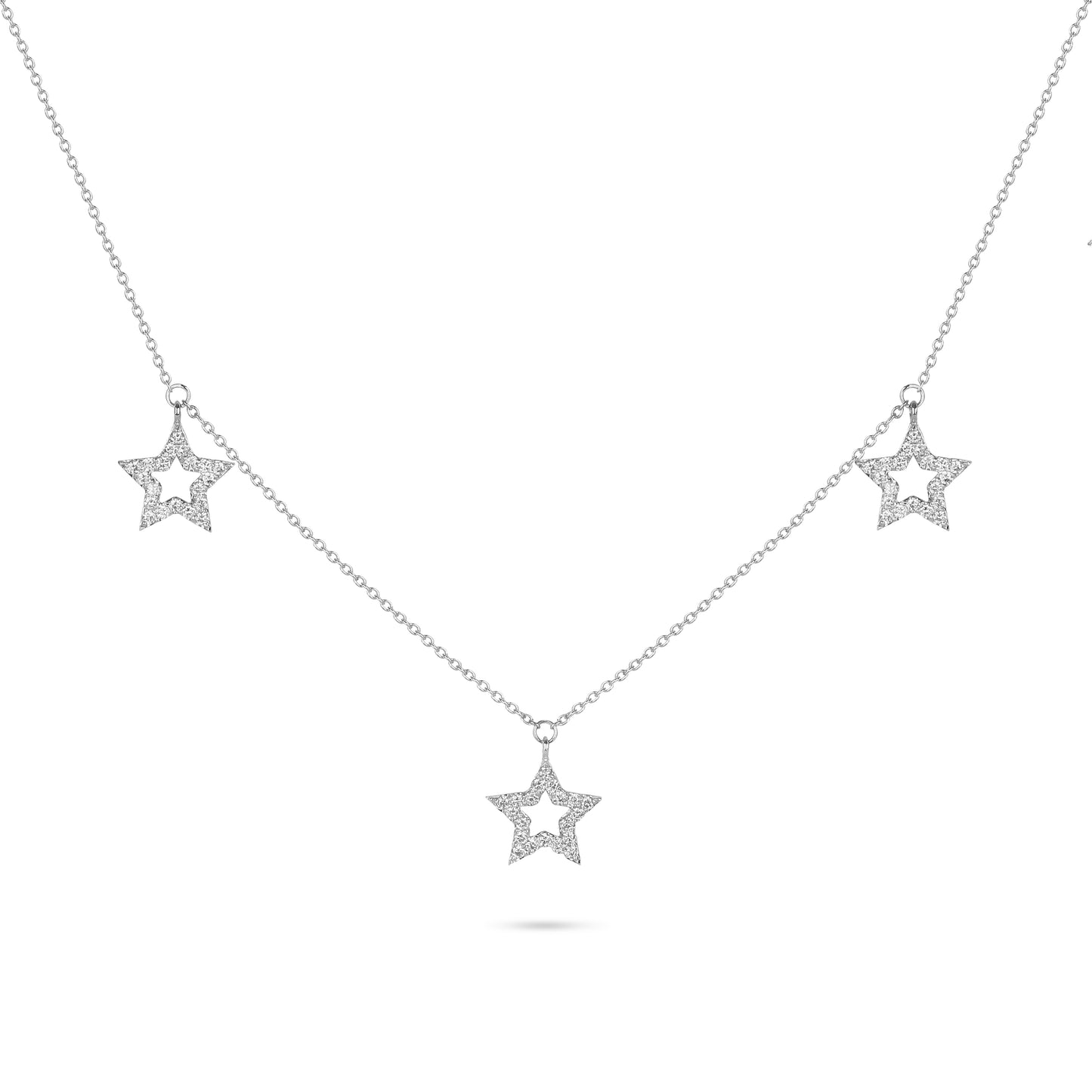 Star Charm Diamond Necklace