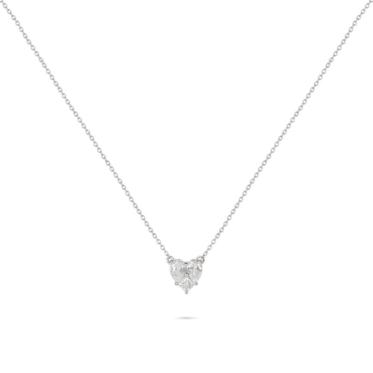 Heart Shaped Illusion Diamond Necklace | Diamond Necklace | Necklaces For Women