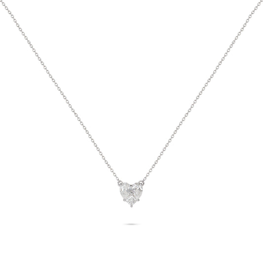 Heart Shaped Illusion Diamond Necklace | Diamond Necklace | Necklaces For Women