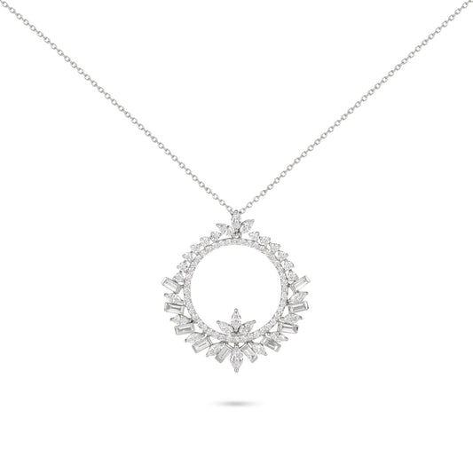 Wreath Diamond Pendant Necklace | Diamond Necklace | Jewellery Necklace
