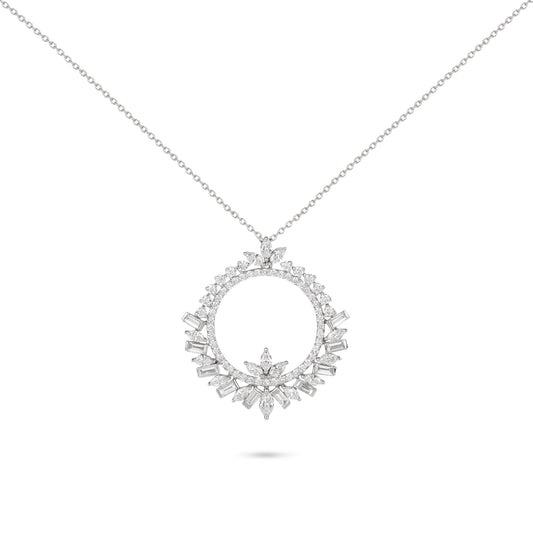 Wreath Diamond Pendant Necklace | Diamond Necklace | Jewellery Necklace