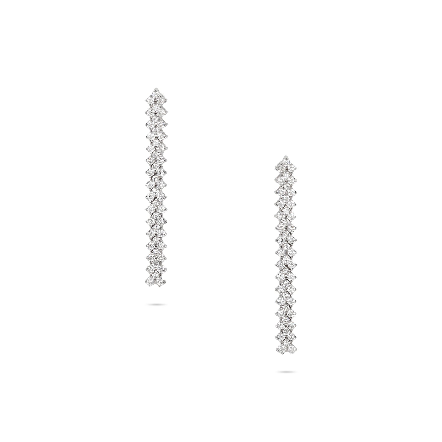 Diamond Linear Drop Earrings | Best Earring Shop