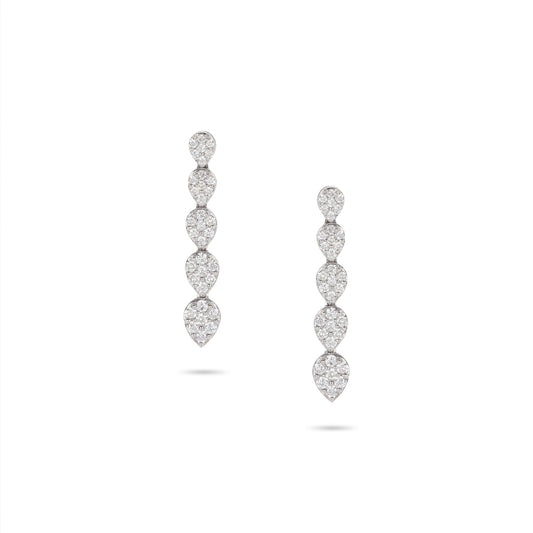 Pear Shape Illusion Drop Diamond Earrings | Jewelry Shops