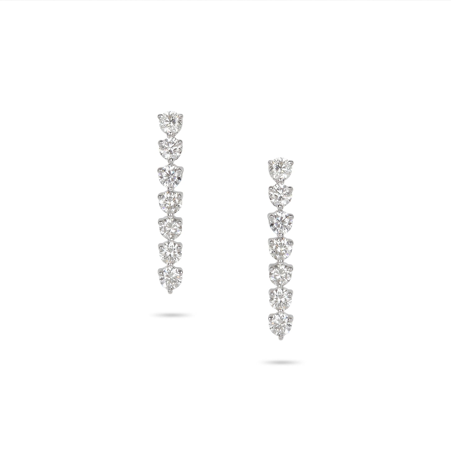 Linear Drop Diamond Earrings | Diamond Shop Online
