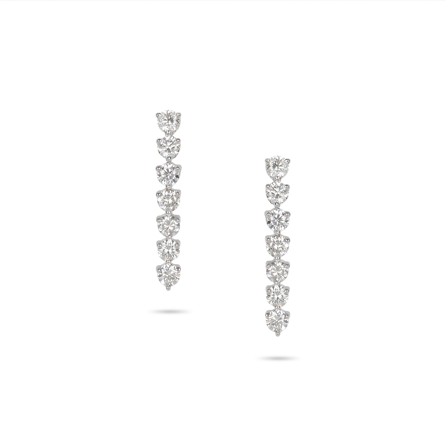 Linear Drop Diamond Earrings | Diamond Shop Online