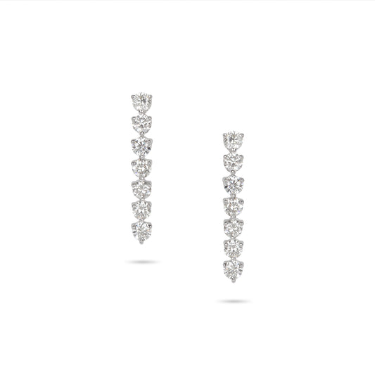 Linear Drop Diamond Earrings | Diamond Shop Online