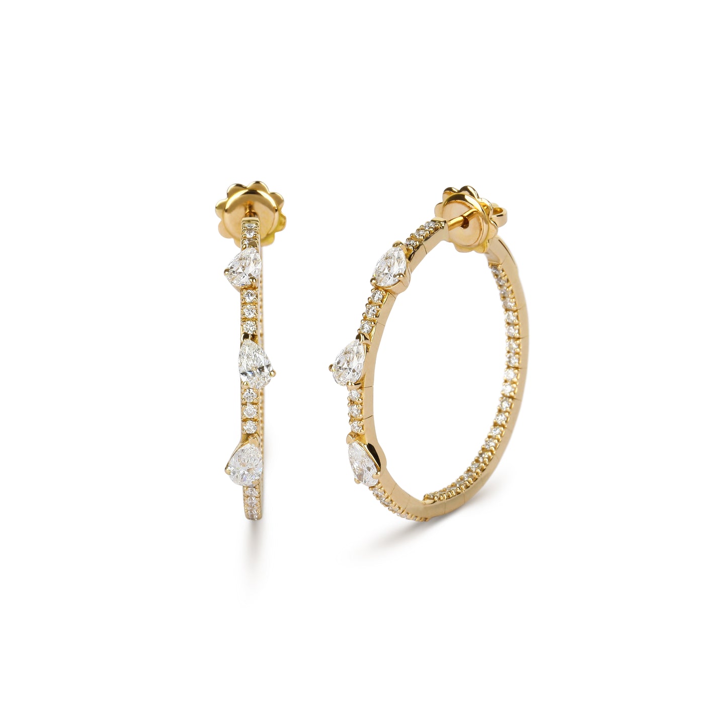 Diamond Inside-Out Hoop Earrings | best jewelry online