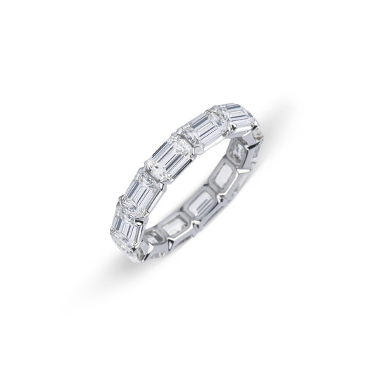 Emerald Cut Eternity Band