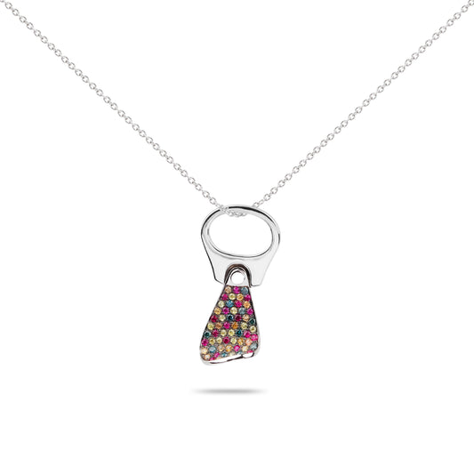 Tutti Frutti Soda Can Tab Necklace | Diamond Necklace | Diamond Store