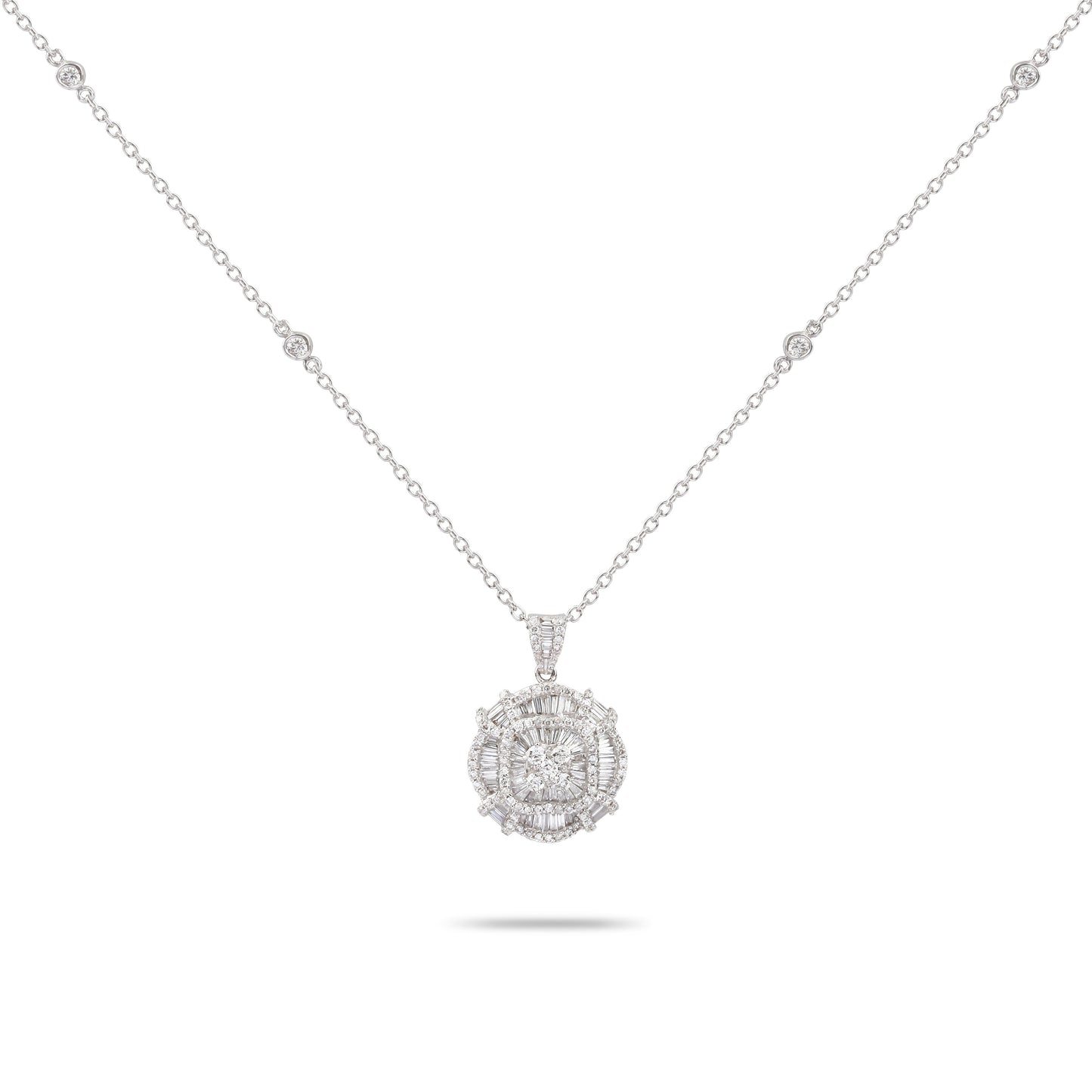 Diamond Baguettes Necklace | Diamond Necklace | Best Jewellery Stores