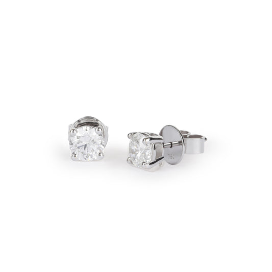 Certified Solitaire Diamond Stud Earrings | Diamond earring