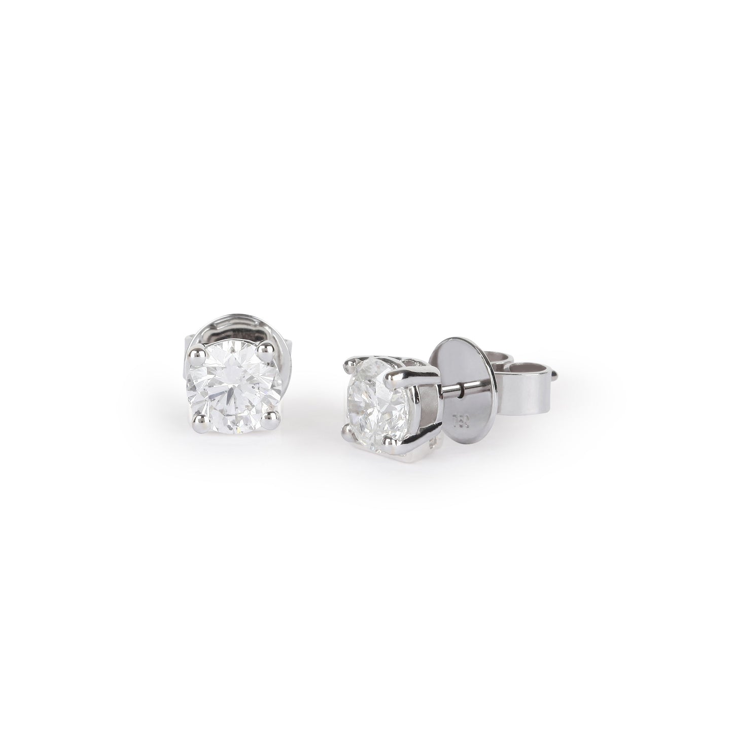 Certified Solitaire Diamond Stud Earrings | Diamond earring 