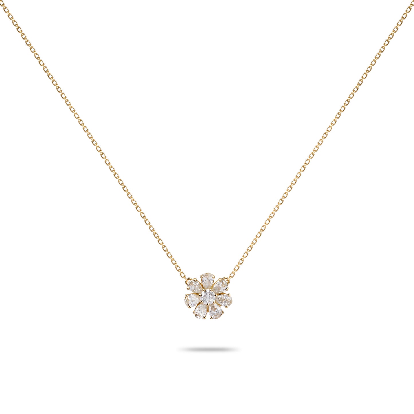 Diamond Flower Necklace | Diamond Necklace | Diamond Necklace Design