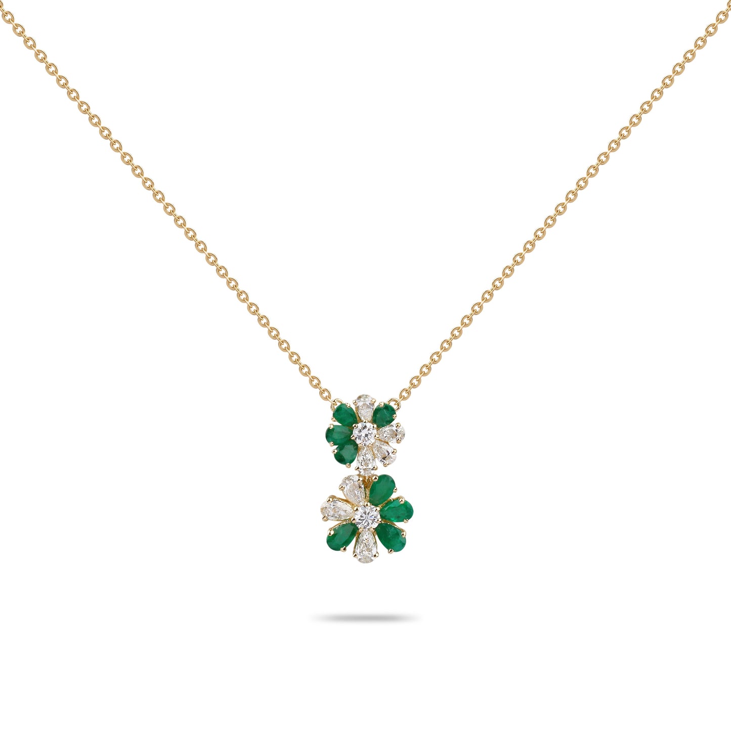 Emeralds & Diamonds Necklace | Diamond Necklace | Jewellery Necklace
