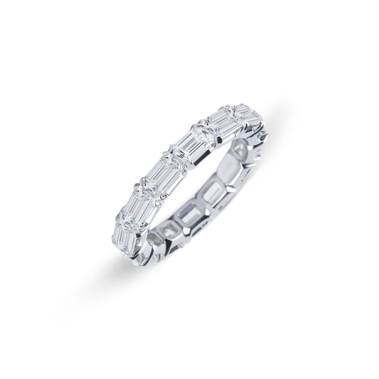 Emerald Cut Eternity Band