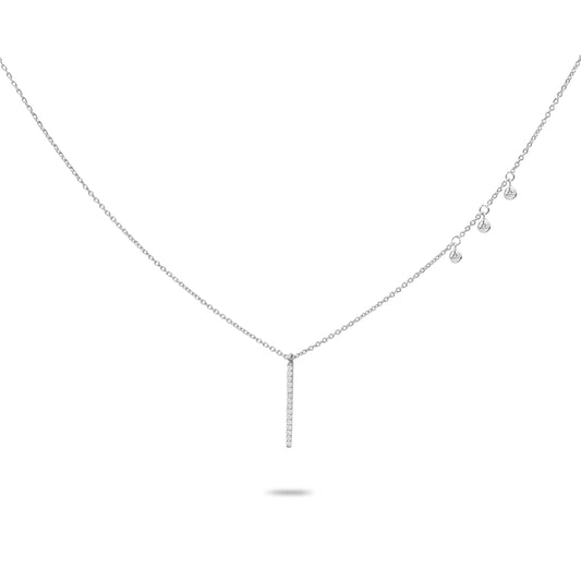 Diamond Linear Drop Necklace