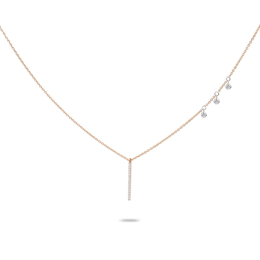 Rose Gold & Diamond Necklace | Diamond Necklace | Buy Diamond Necklace Online