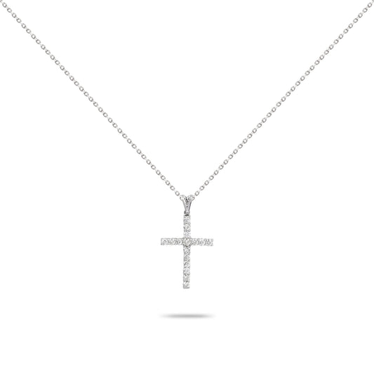 Simple Diamond Cross Necklace | Diamond Necklace | Designer Jewellery Online