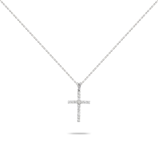 Simple Diamond Cross Necklace | Diamond Necklace | Designer Jewellery Online