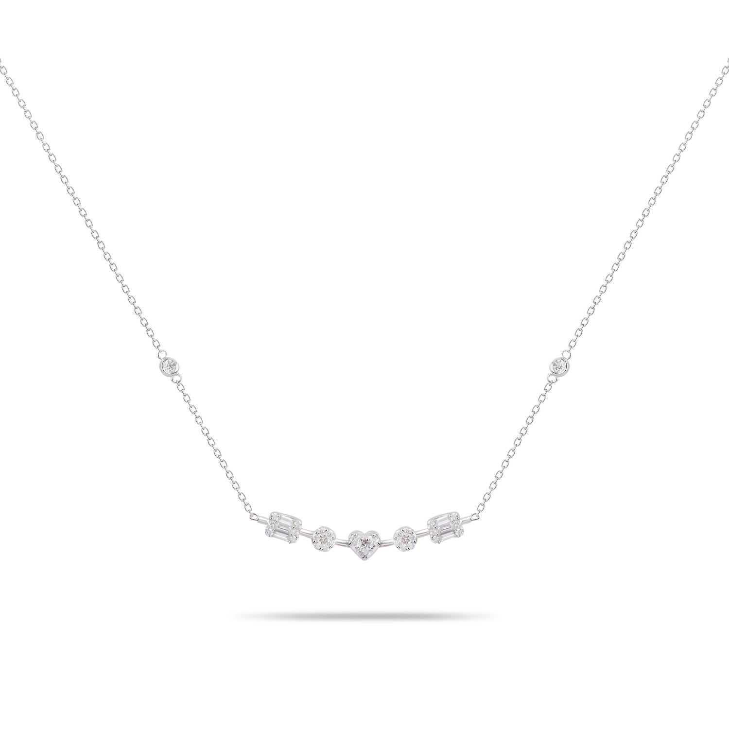Multi-Cut Diamond Necklace | Diamond Necklace | Best Jewellery Online