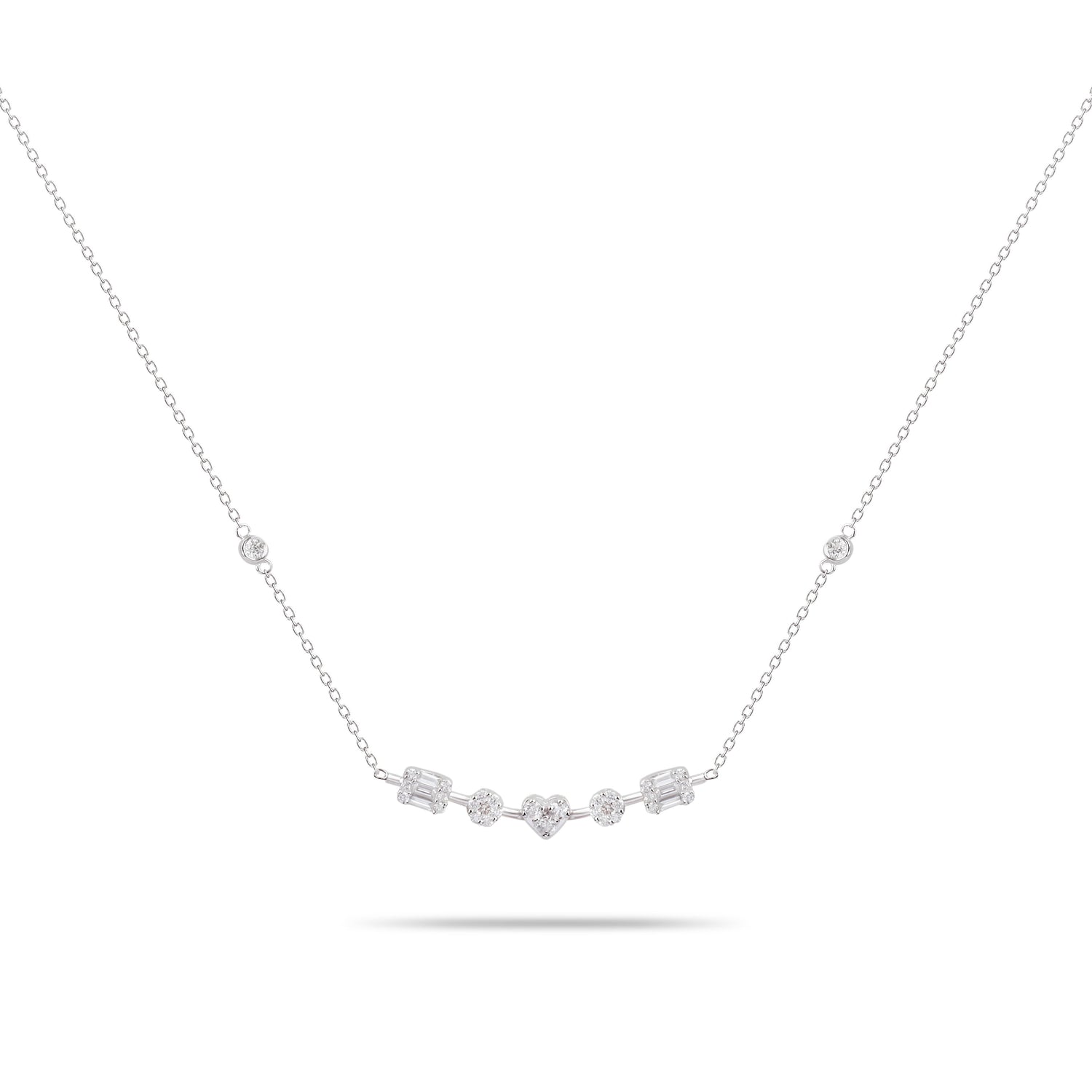Multi-Cut Diamond Necklace | Diamond Necklace | Best Jewellery Online