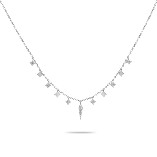 Charm Diamond Chain Necklace