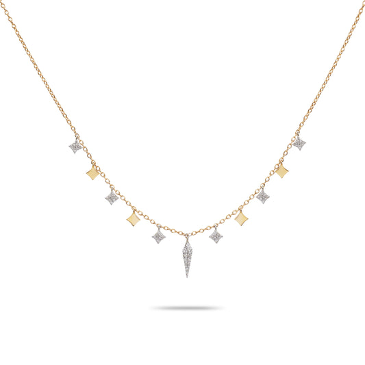 Charm Diamond Chain Necklace