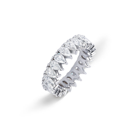 Pear Cut Eternity Band