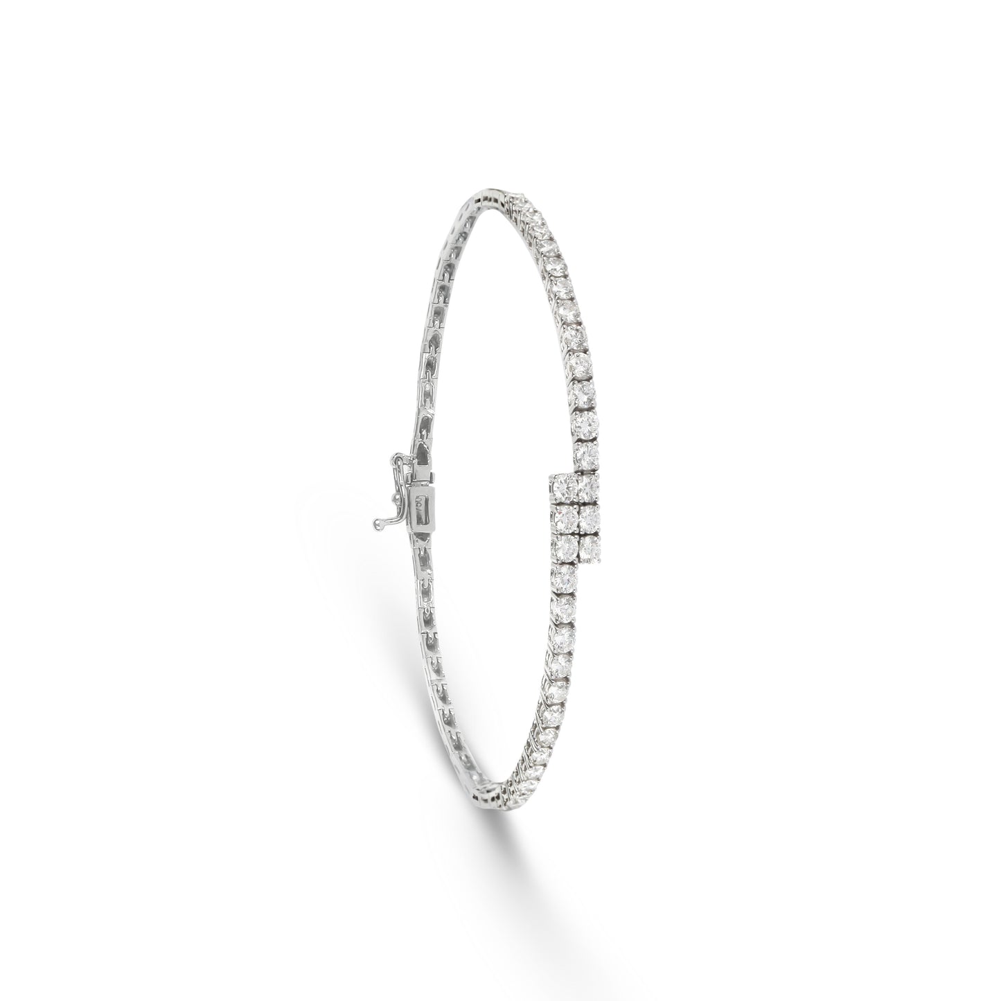 Overlapping Diamond Tennis Bracelet | Best Diamond Jewellery Design
