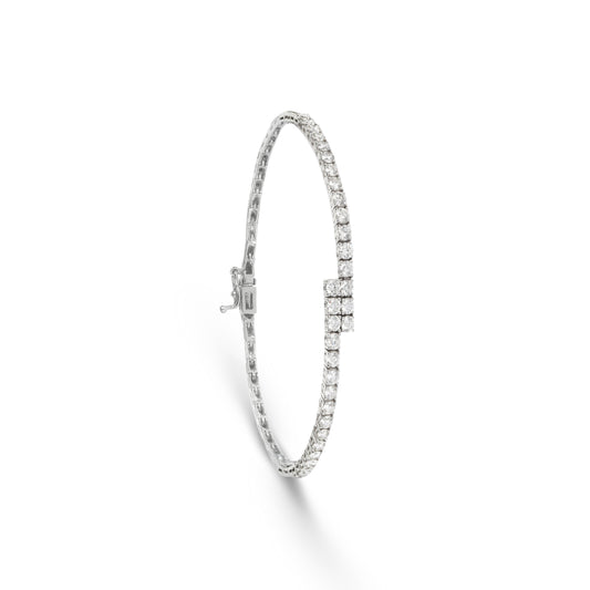 Overlapping Diamond Tennis Bracelet | Best Diamond Jewellery Design