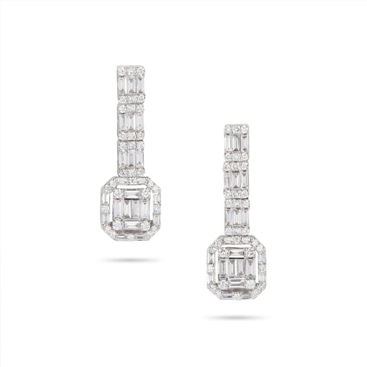 Illusion Diamond Drop Earrings | Purchase earrings online