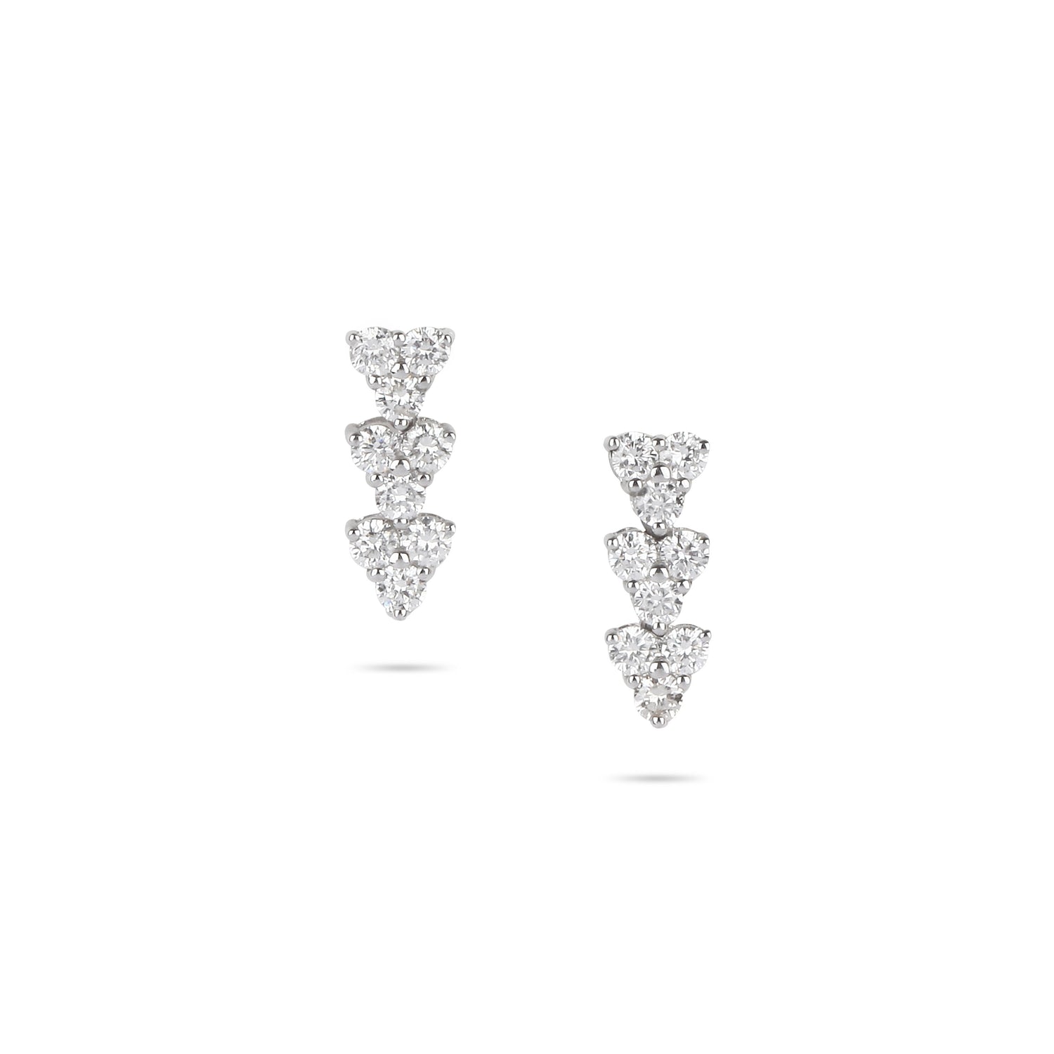 Diamond Drop Necklace & Earrings Set | Diamond Jewellery Set