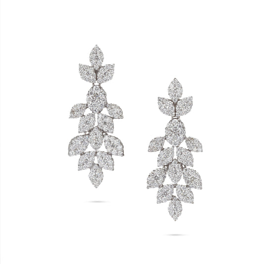 Pear Shape Drop Diamond Earrings | Online jewelry