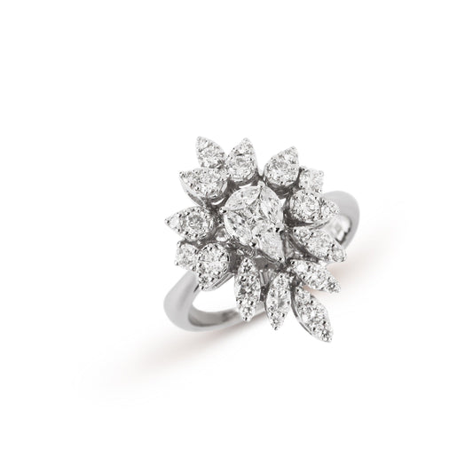 Marquise Drops Diamond Ring | buy rings online | diamond jewellery online