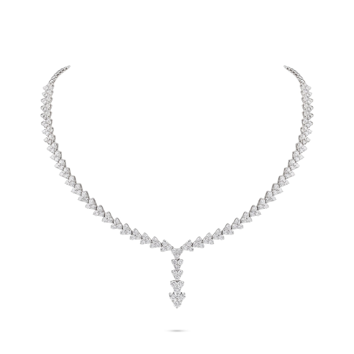 Diamond Drop Necklace & Earrings Set | Necklace Set