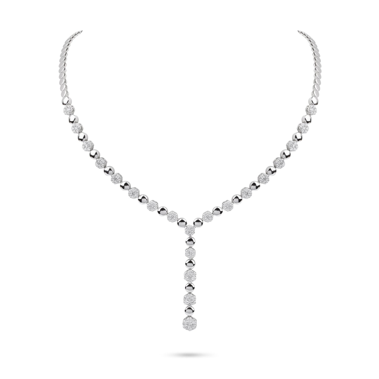 Patterned Drop Diamond Collar Necklace | Diamond Necklace Necklaces For Women