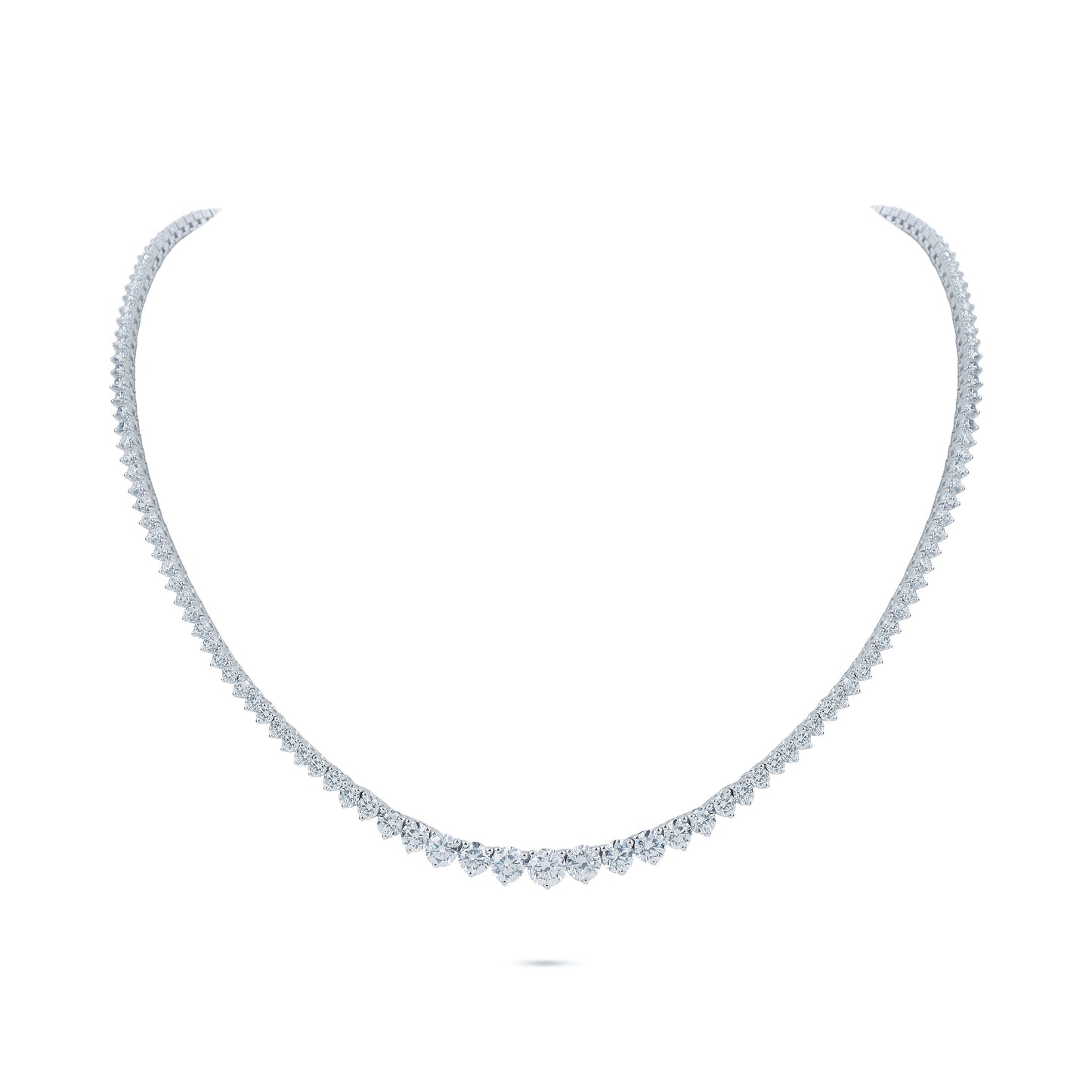 13.01 Carats Diamond Tennis Necklace