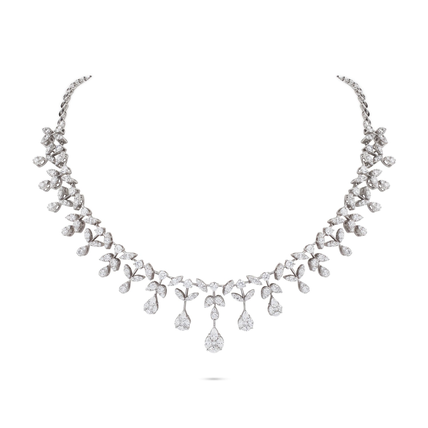 Marquise Drops Diamond Collar Necklace | Diamond Necklace | Diamond Necklace Online