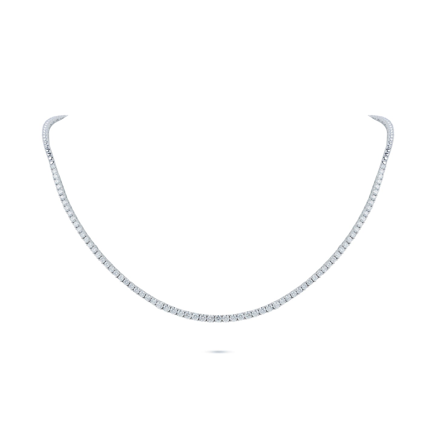 3.62 Carats Diamond Tennis Necklace