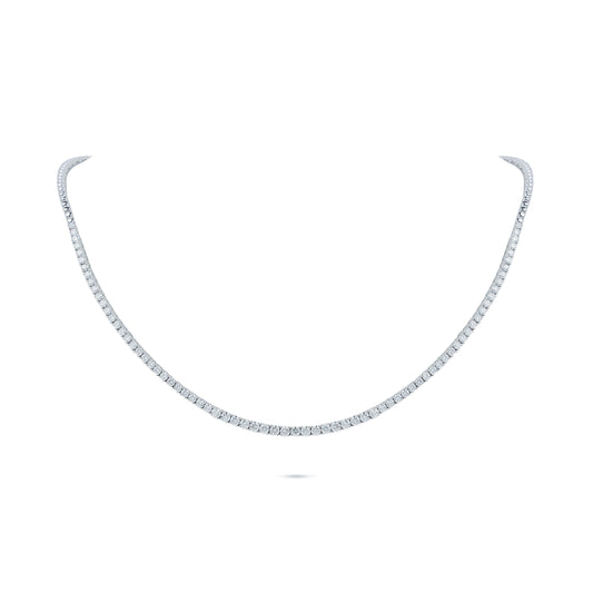 3.62 Carats Diamond Tennis Necklace