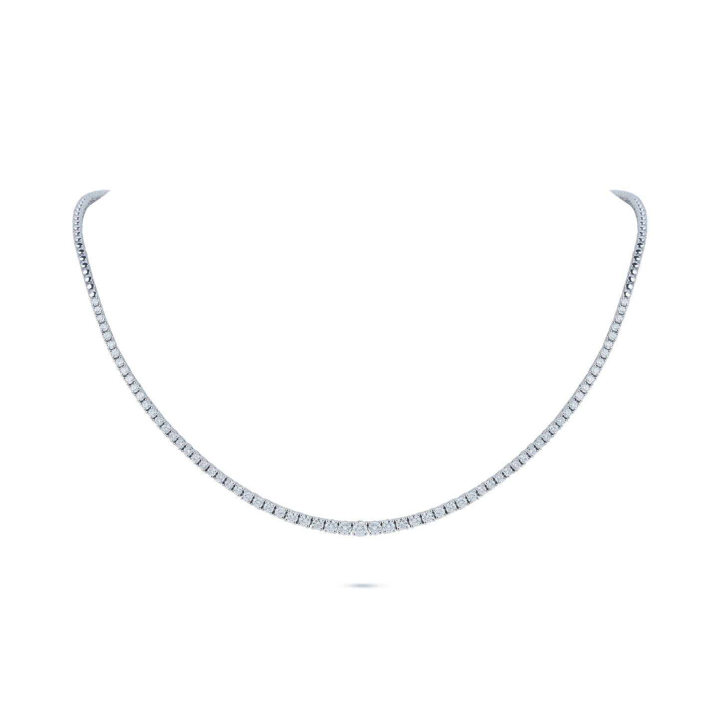 3.05 Carats Diamond Tennis Necklace